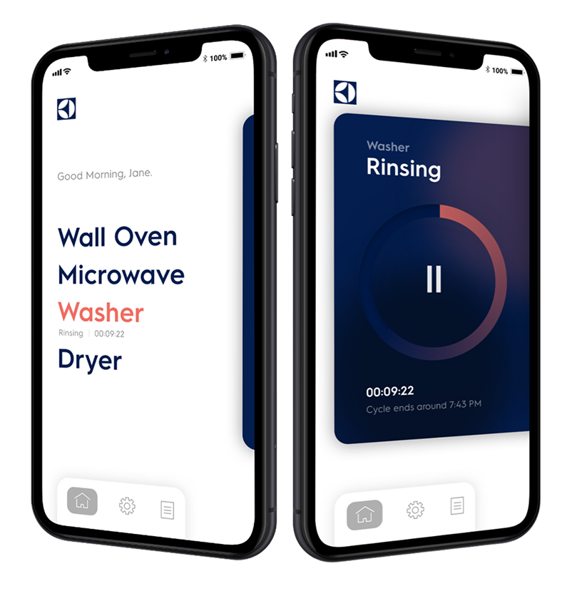 Electrolux remote appliance connectivity app